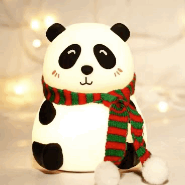Cute Panda Touch Silicon Lamp with 7 Color Modes - Rechargeable