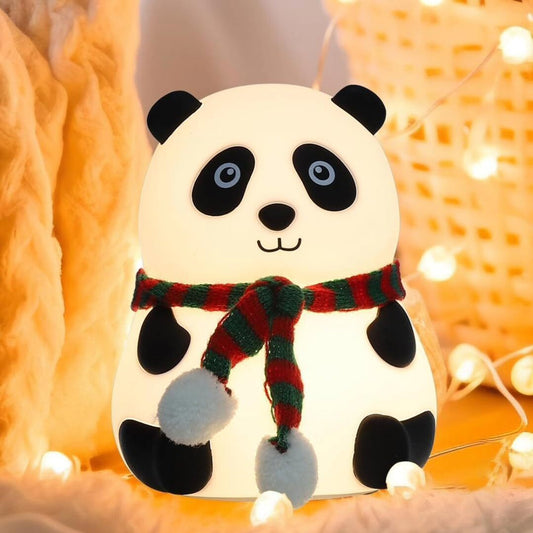 Cute Panda Touch Silicon Lamp with 7 Color Modes - Rechargeable