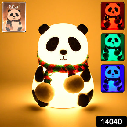 Cute Panda Touch Silicon Lamp with 7 Color Modes - Rechargeable